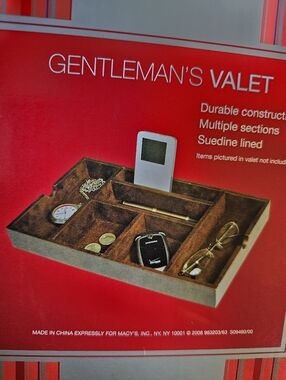 New John Ashford Gentleman's Vanity Valet Tray Organizer Macy's